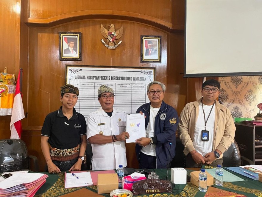 Terus Tingkatkan Infrastruktur Penunjang Pariwisata, PEMDES Bongkasa Gandeng Vokasi Unwar