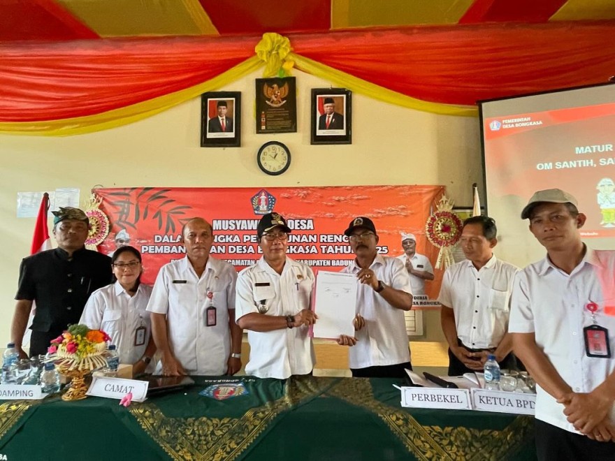 Musyawarah Desa Penyusunan Rencana Pembangunan Desa Bongkasa Untuk Tahun 2025